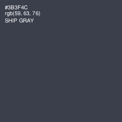 #3B3F4C - Ship Gray Color Image